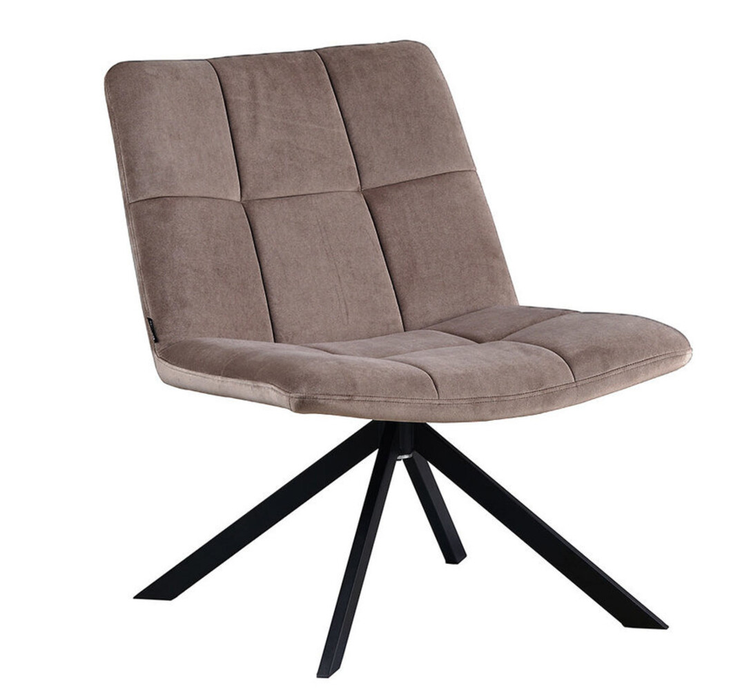 Armchair Eevi Taupe Velvet Armchair Eevi Taupe Velvet