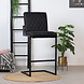 Bar Stool Diamond Black Leather Bar Stool Diamond Black Leather