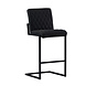 Bar Stool Diamond Black Leather Bar Stool Diamond Black Leather