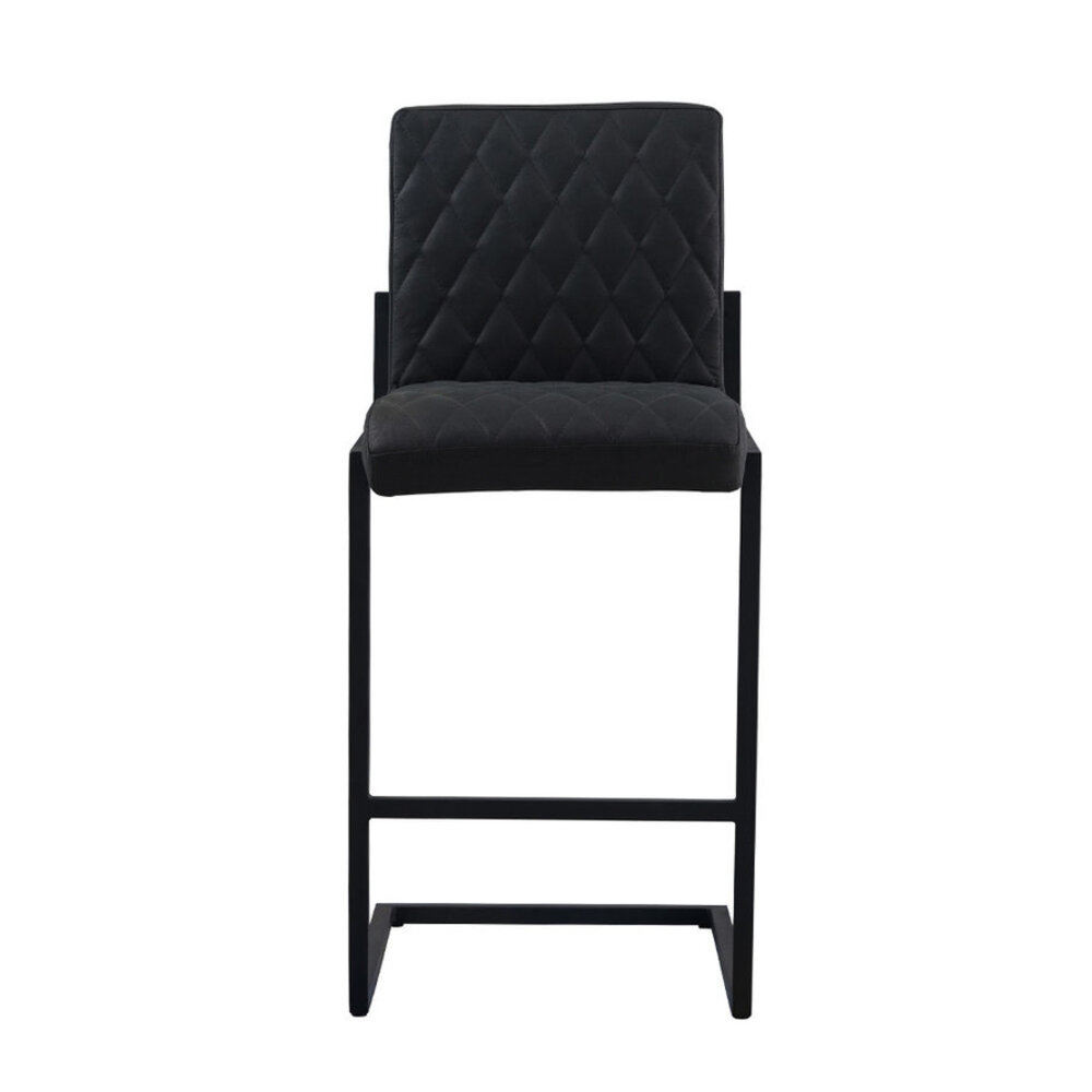 Bar Stool Diamond Black Leather Bar Stool Diamond Black Leather