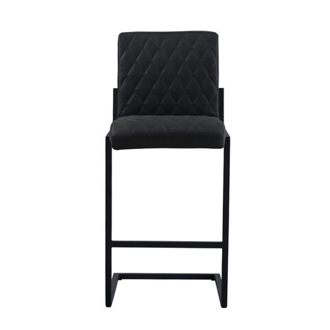 Bar Stool Diamond Black Leather Bar Stool Diamond Black Leather