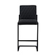 Bar Stool Diamond Black Leather Bar Stool Diamond Black Leather
