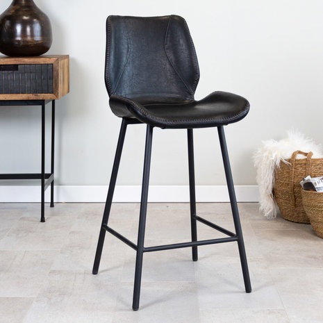 Industrial Barstool Barron Black Industrial Barstool Barron Black