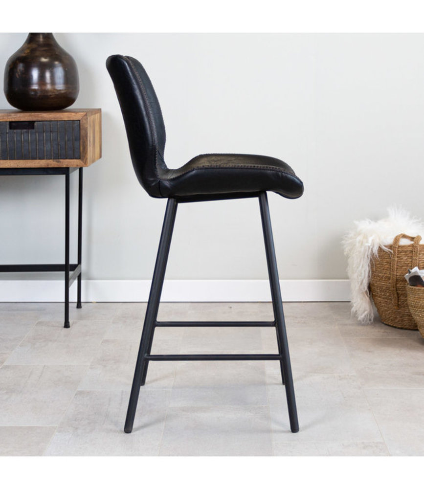 Industrial Barstool Barron Black Industrial Barstool Barron Black