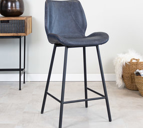 Industrial Barstool Barron Blue Industrial Barstool Barron Blue