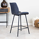 Industrial Barstool Barron Blue Industrial Barstool Barron Blue