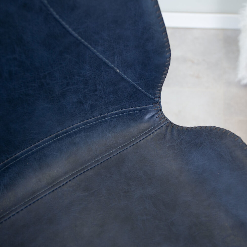 Industrial Barstool Barron Blue Industrial Barstool Barron Blue