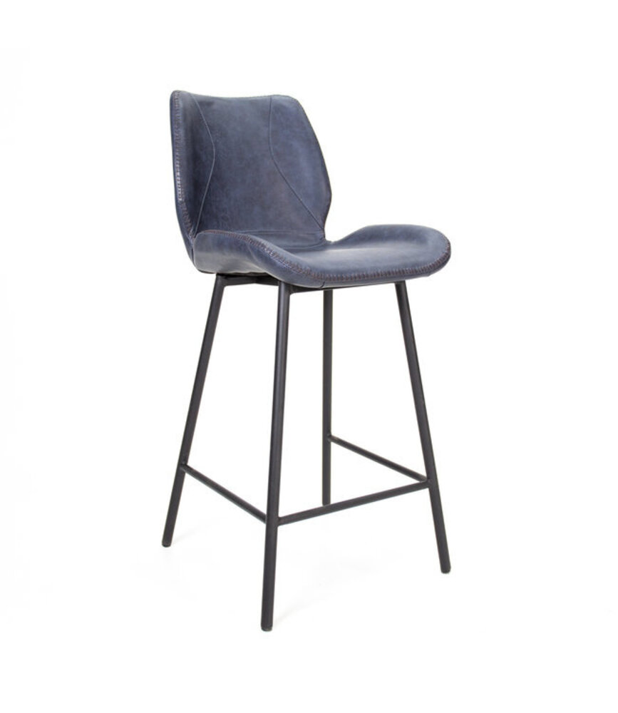 Industrial Barstool Barron Blue Industrial Barstool Barron Blue