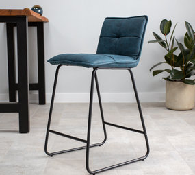 Industrial Barstool Jelle Turquoise Industrial Barstool Jelle Turquoise
