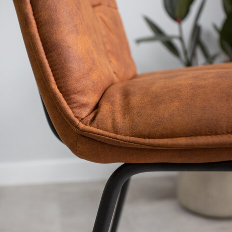 Industrial Barstool Jelle Cognac Industrial Barstool Jelle Cognac