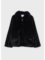 Mayoral Fur coat Black