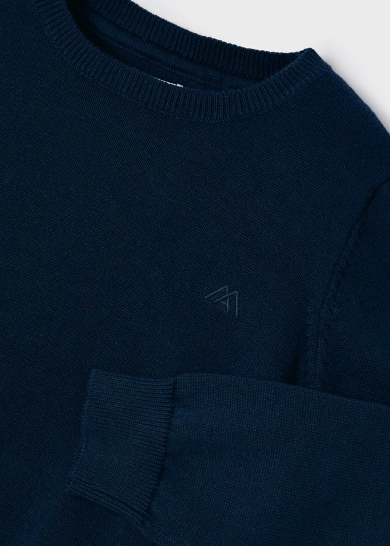 Mayoral basic crew neck sweater navy