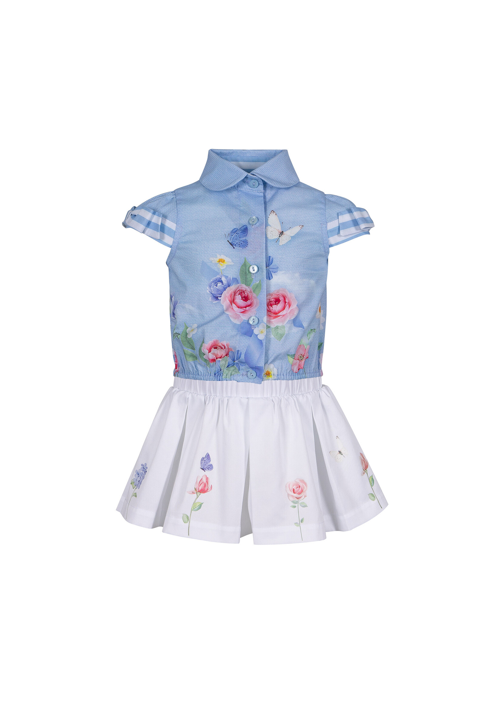 lapin house 't shirt bloem blauw