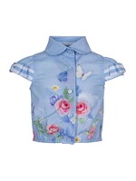 lapin house 't shirt bloem blauw