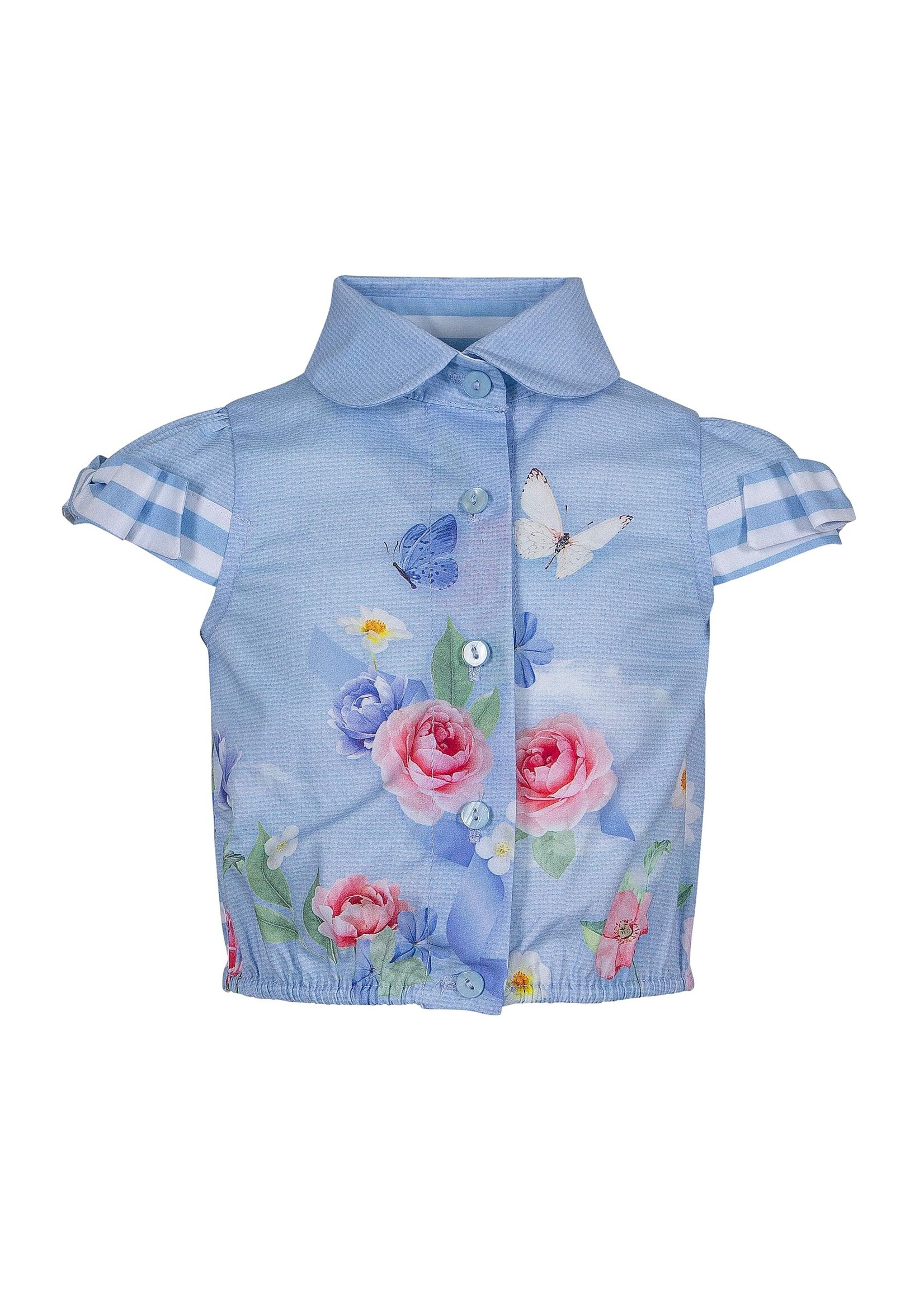 lapin house 't shirt bloem blauw