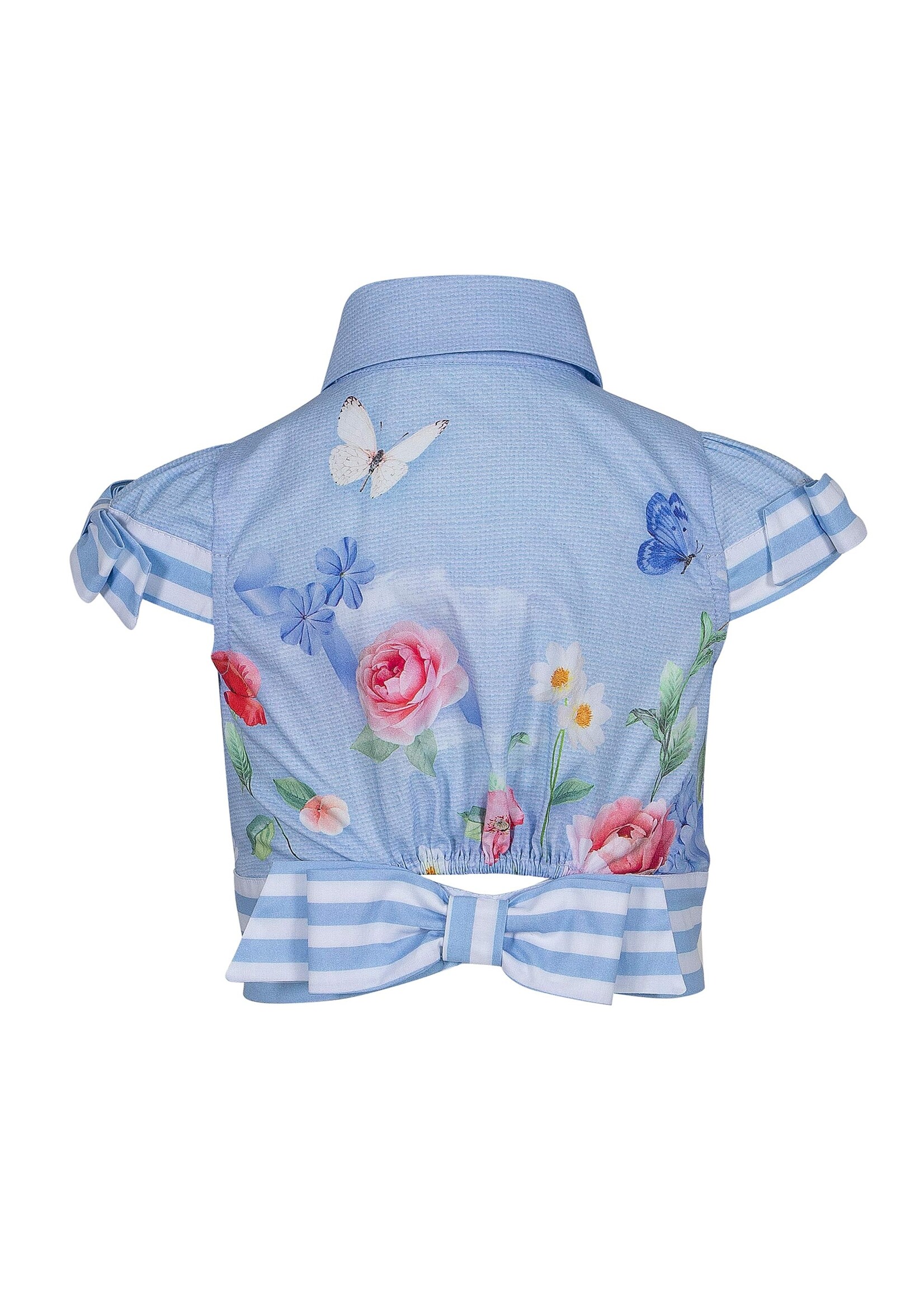 lapin house 't shirt bloem blauw