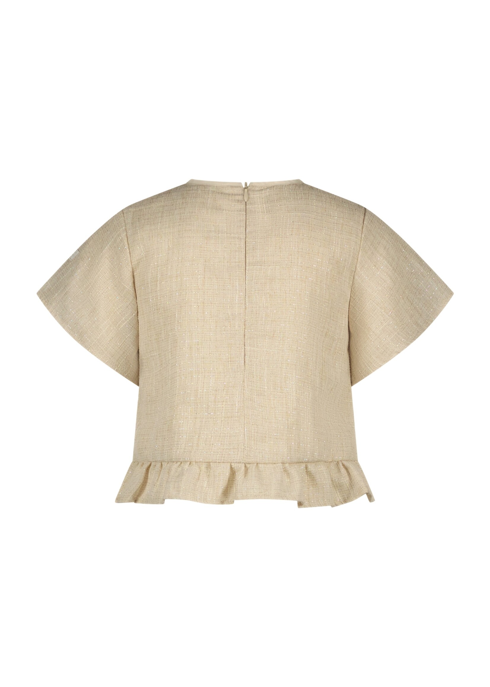 le chic evoly tweed blouse