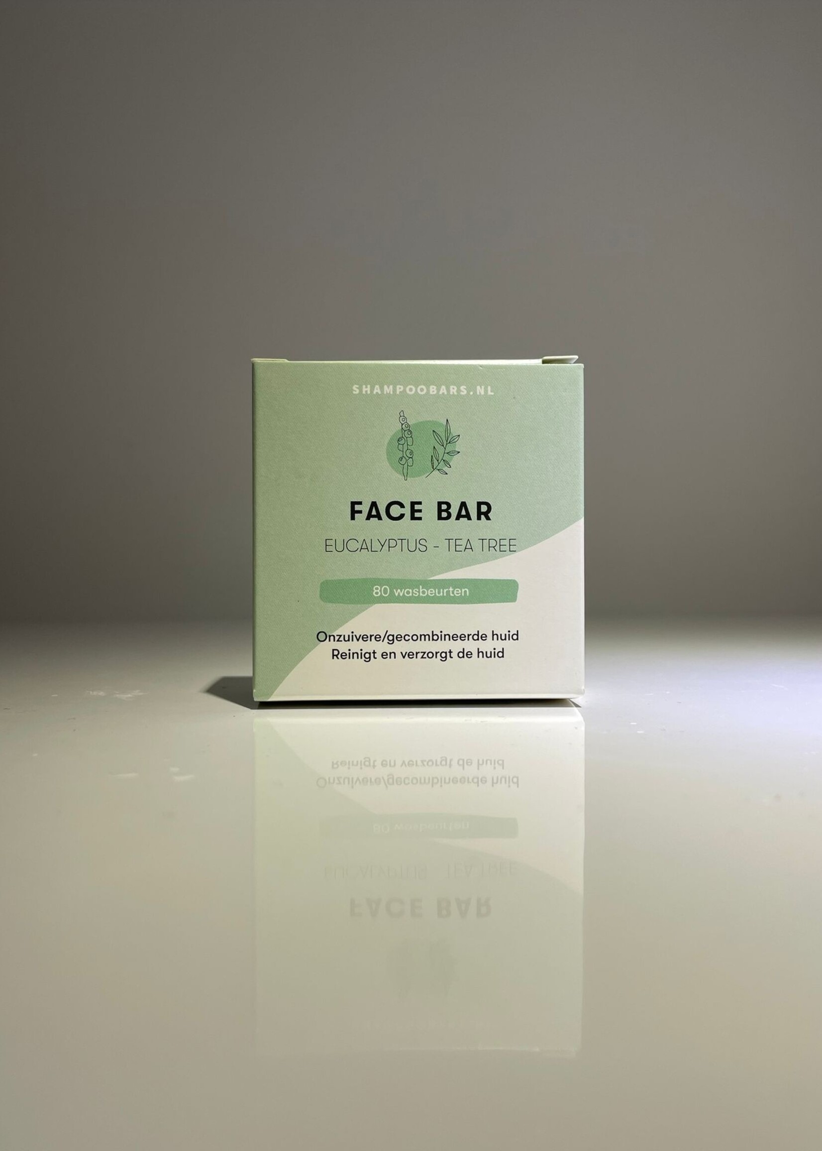 Shampoo Bars Face Bar Eucalyptus – Tea Tree onzuivere en/of gecombineerde huid