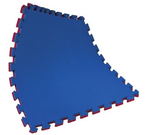 2 Cm Puzzelmatten rijstmotief Rood Blauw