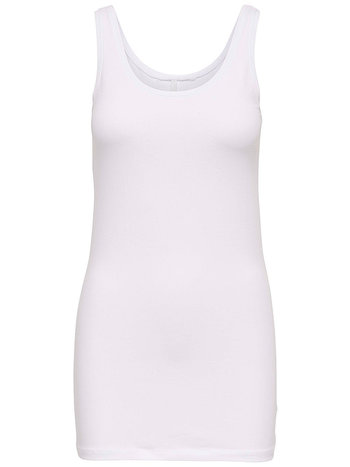 ONLY ONLY Singlet ONLLIVE LOVE NEW LONG TANK TOP  White 15132021