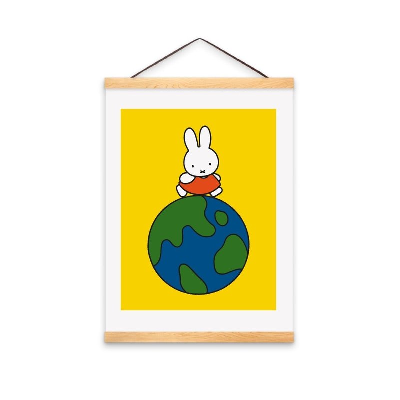 Poster A3 miffy around the world with poster holders