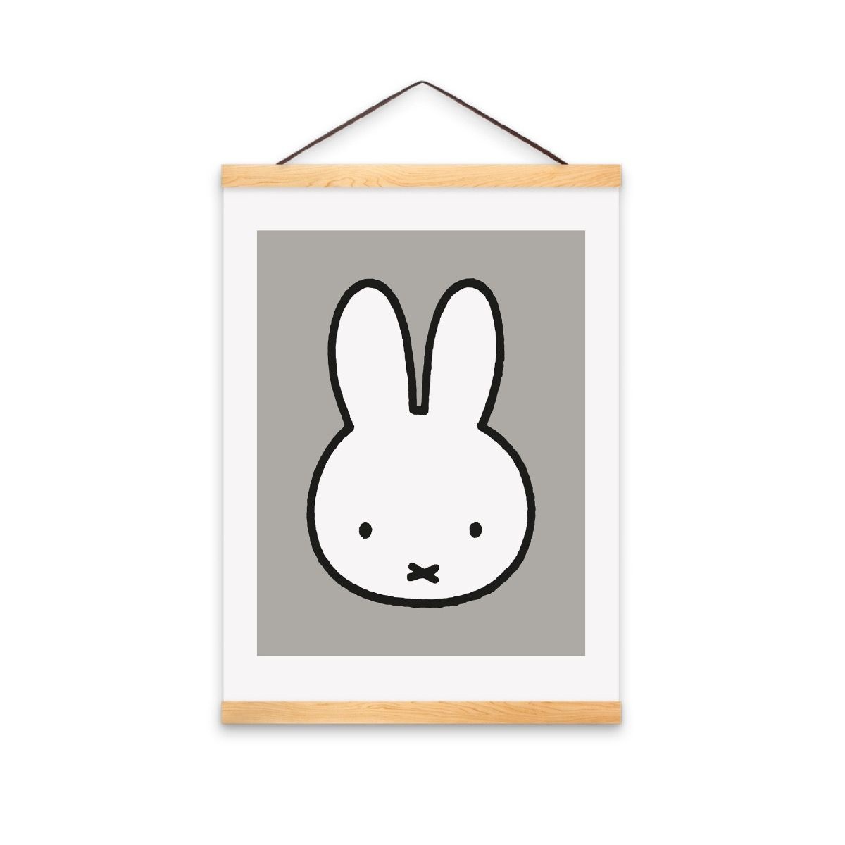 Poster A3 miffy grey with poster holders - the miffy shop Poster A3 miffy grey with poster holders - the miffy shop