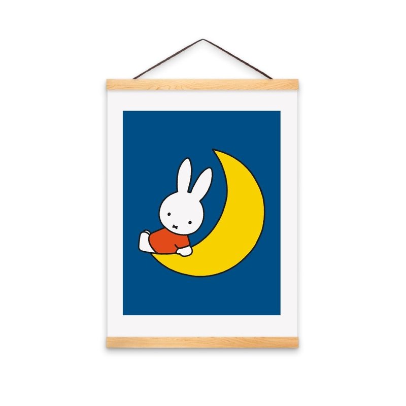 Poster A3 miffy moon with poster holders