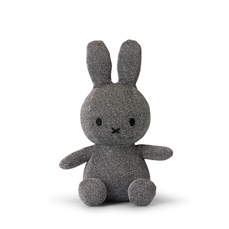 Miffy Sitting Sparkle Silver 23 cm