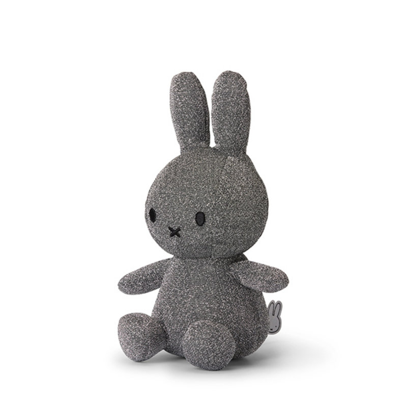 Miffy Sitting Sparkle Silver 23 cm