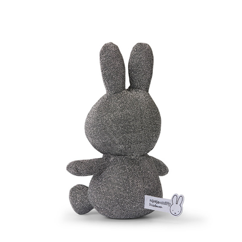 Miffy Sitting Sparkle Silver 23 cm