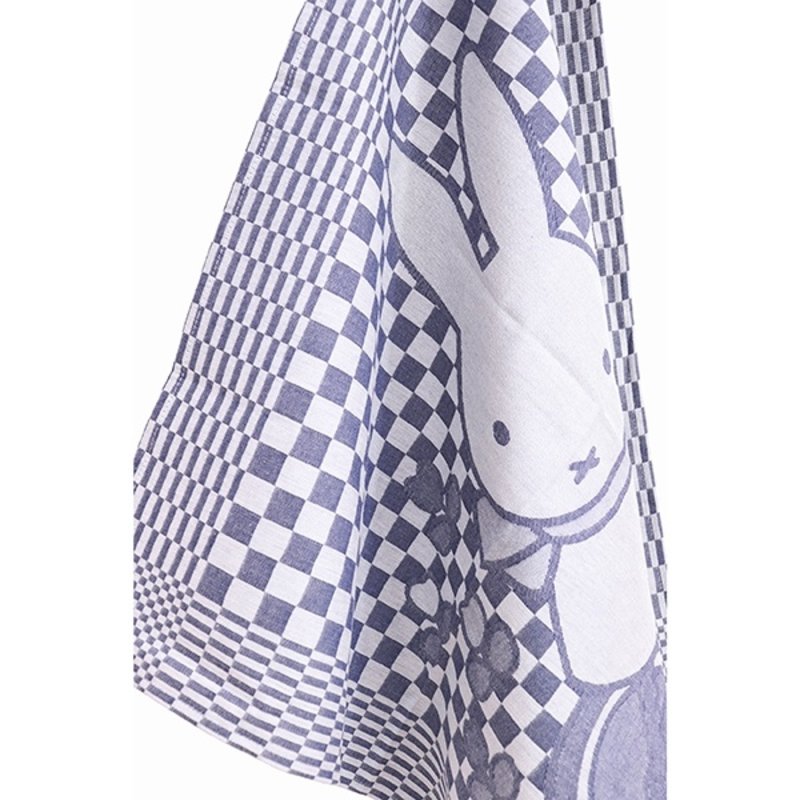 Tea towel miffy on the bike