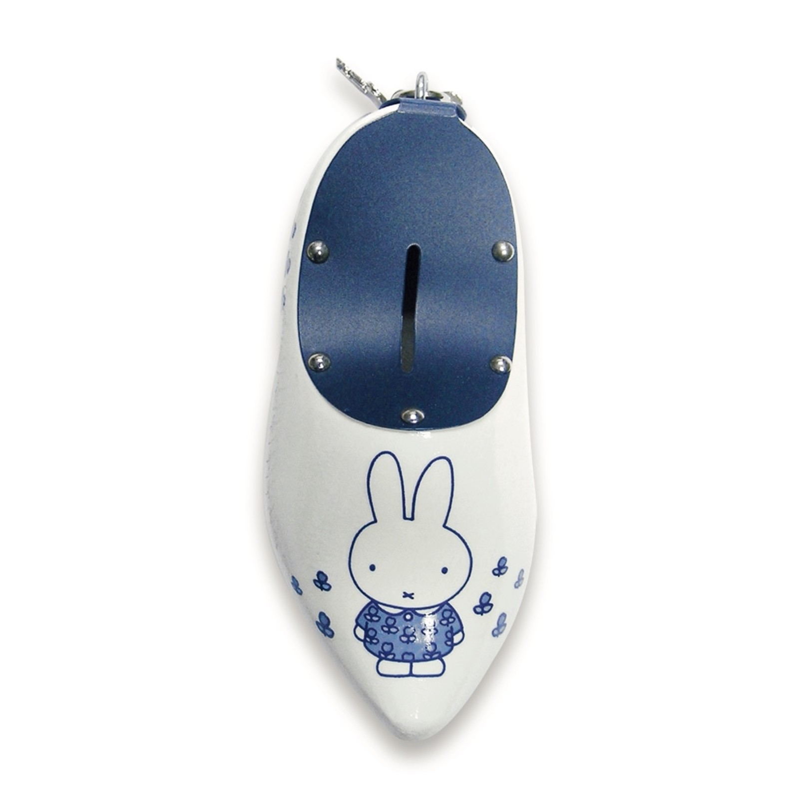 Money bank miffy farmer clog souvenir blue 14 cm