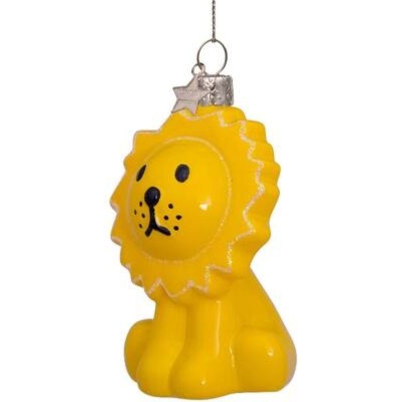Ornament glass miffy lion 8cm - 3"