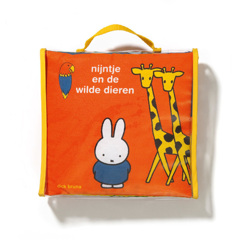 stoffen pop-upboek, nijntje en de wilde dieren (fabric pop-up book, miffy and the wild animals)