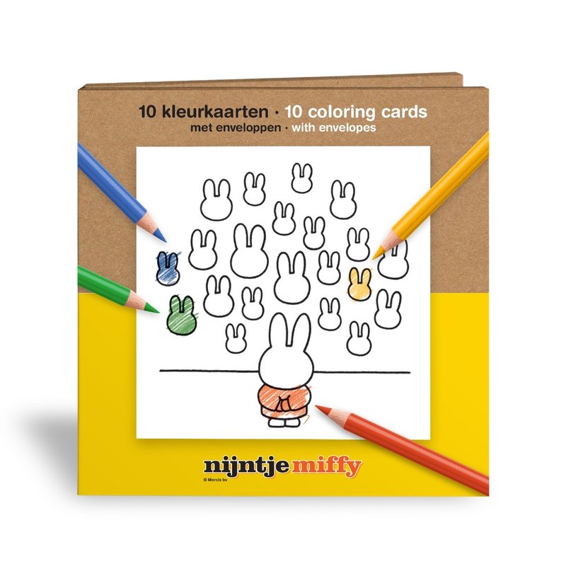 Coloring card set miffy museum