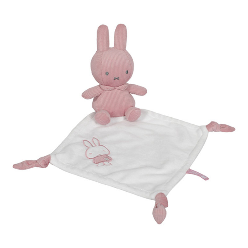Knuffeldoekje nijntje pink baby rib