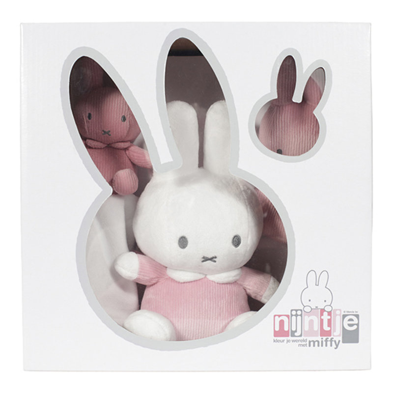 Gift set nijntje pink baby rib