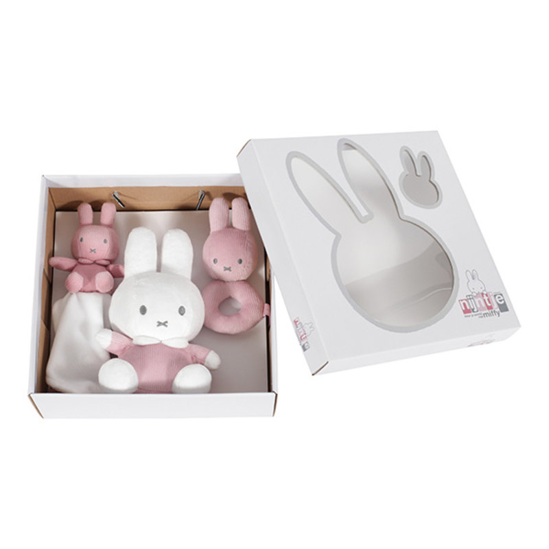 Gift set nijntje pink baby rib