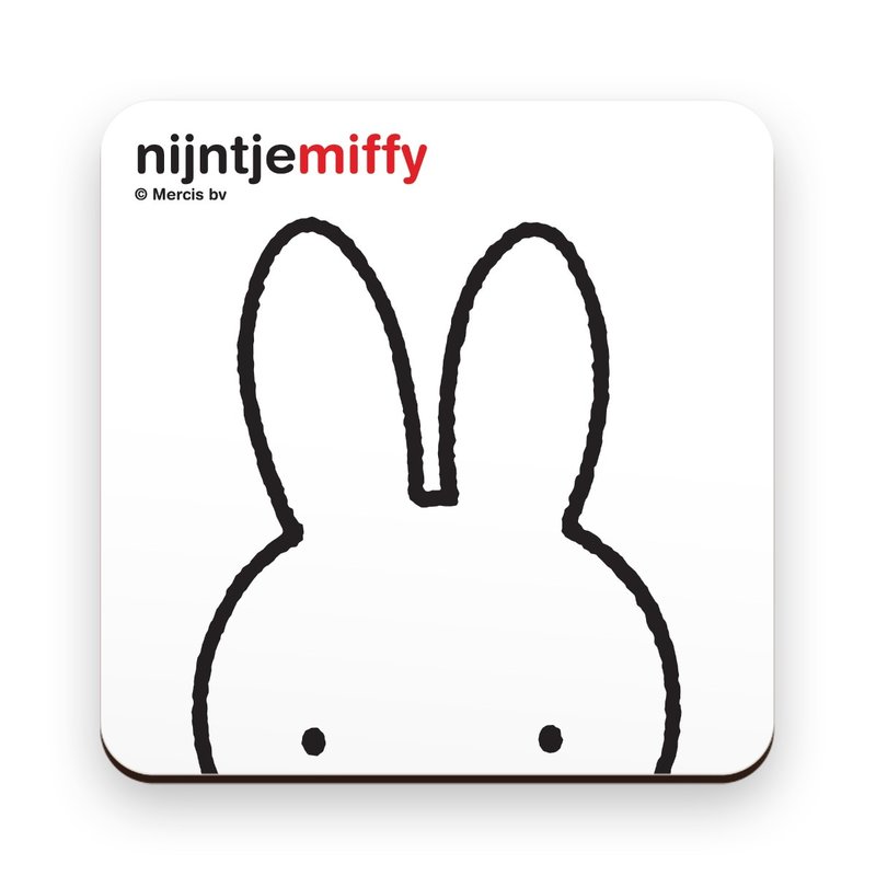 Coaster miffy snout white the miffy shop