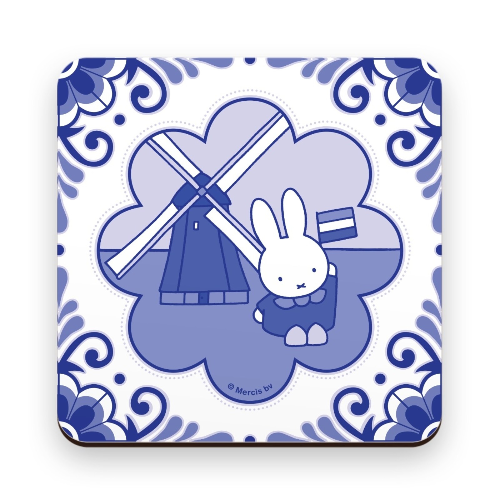 Coaster miffy souvenir blue mill