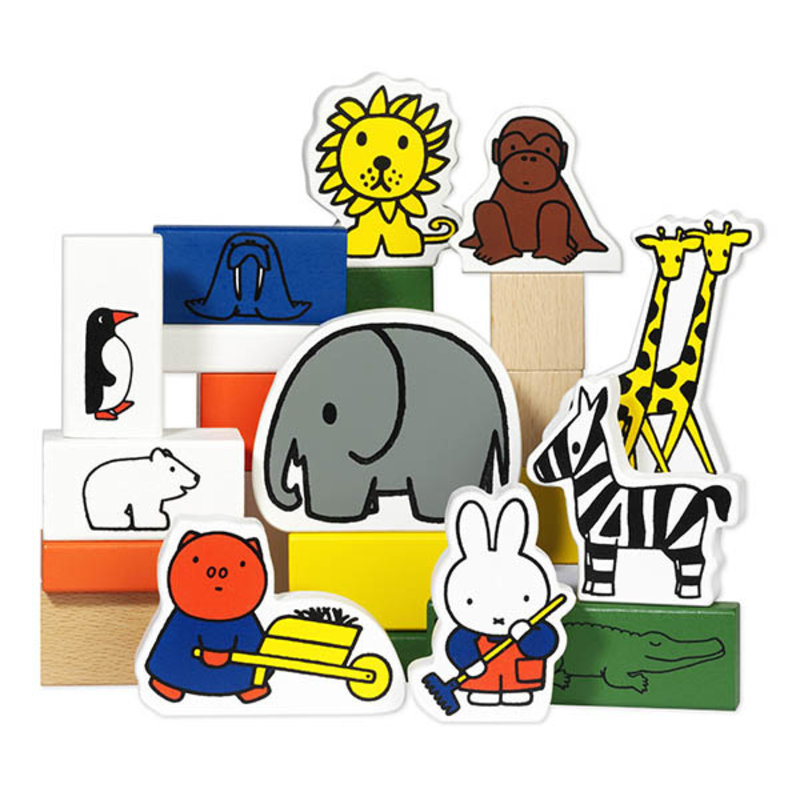 Miffy Wooden Blocks Zoo