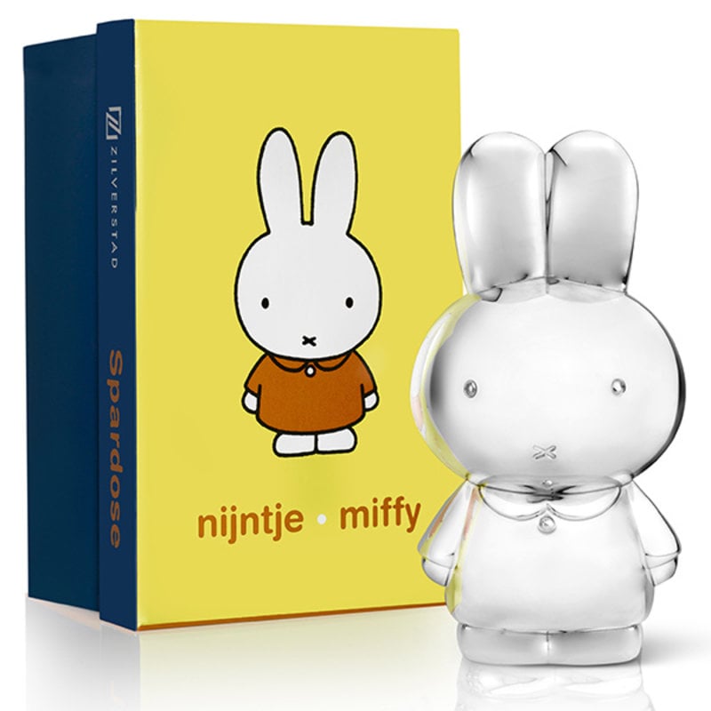 Money box miffy, silver colour