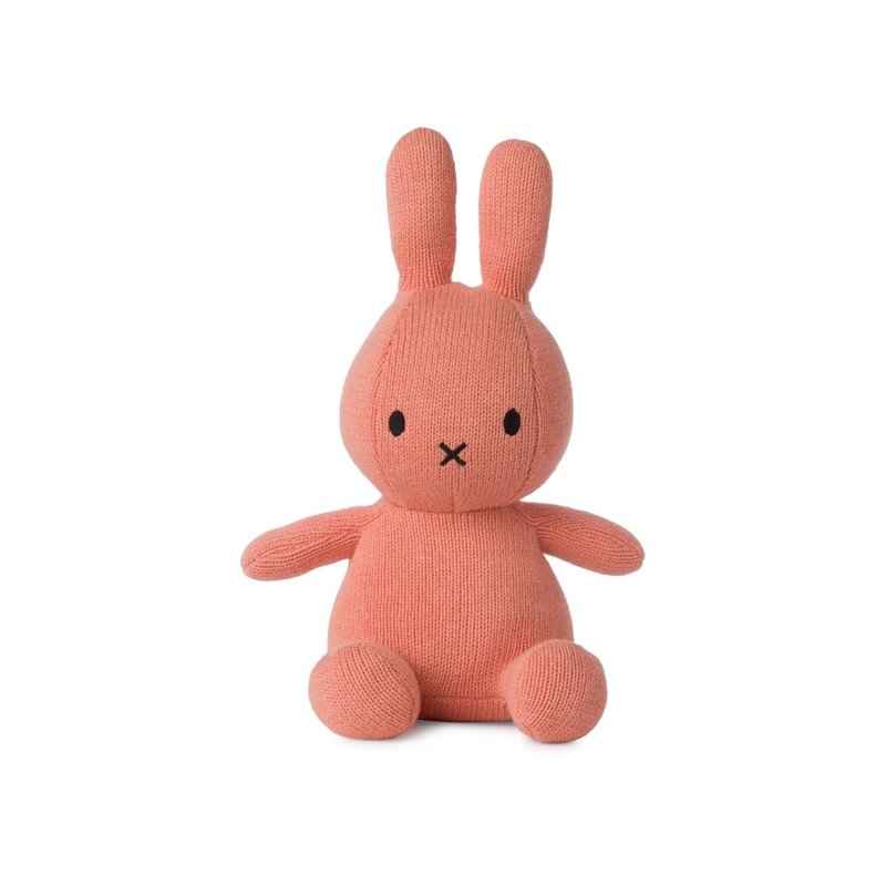 Miffy Sitting Organic Cotton Peachy Pink 23cm 9''