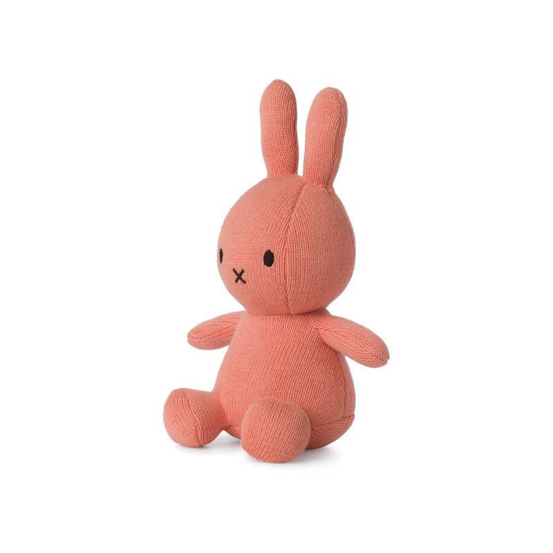 Miffy Sitting Organic Cotton Peachy Pink 23cm 9''