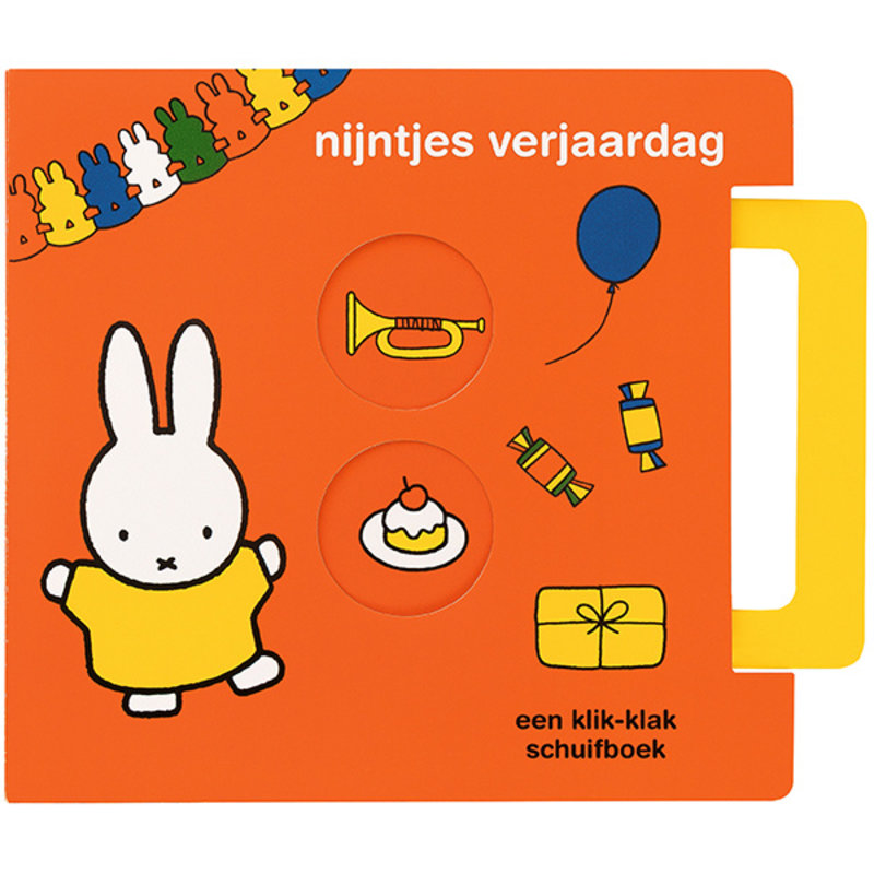 licht gewicht klik-klak schuifboek nijntjes verjaardag (light weight click clack slider book miffy's birthday)
