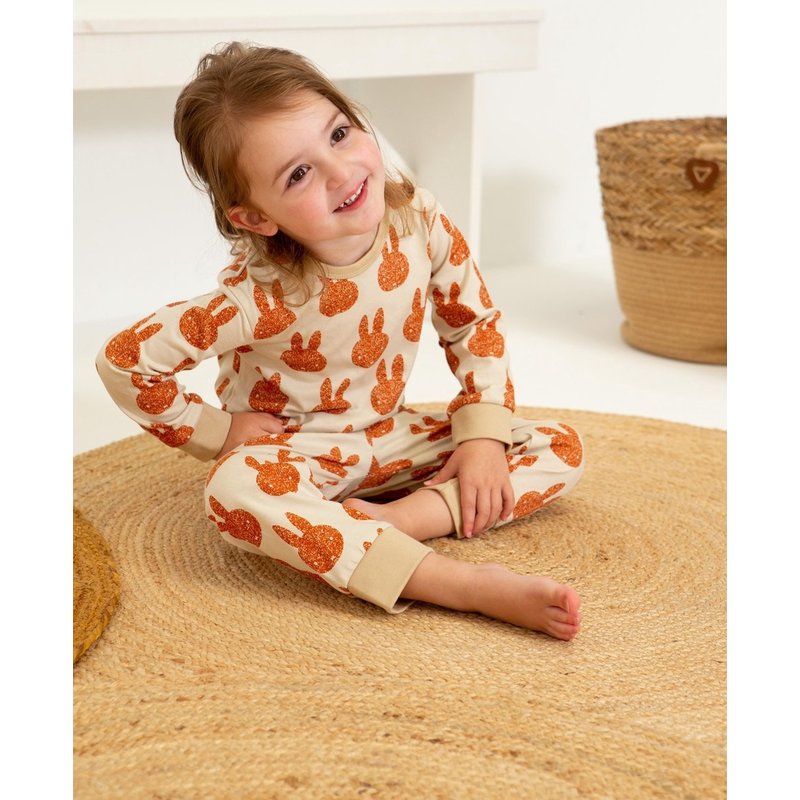 Pyjama allover sunset-sand maat 86/92