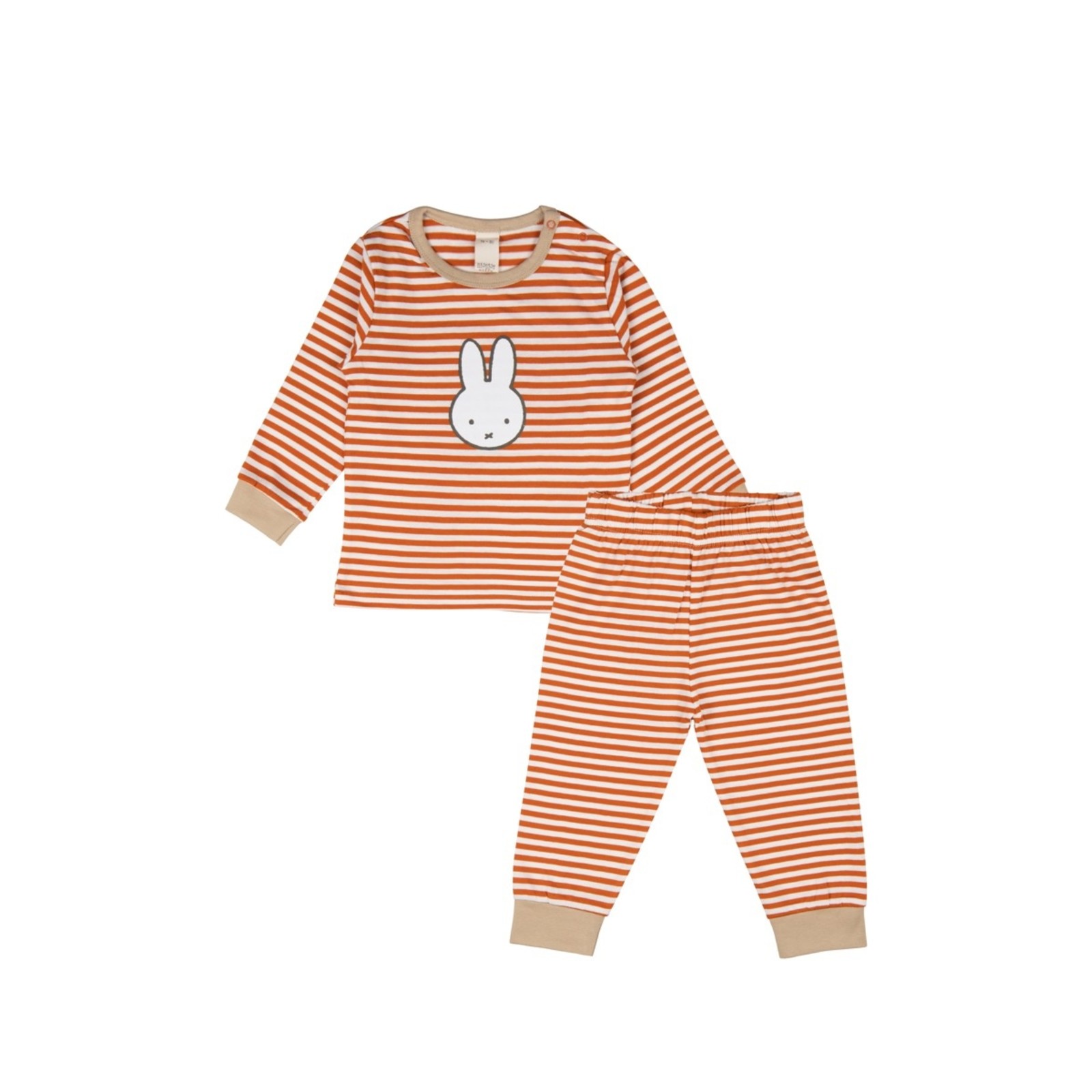 Pyjama stripe sunset-sand maat 62/68