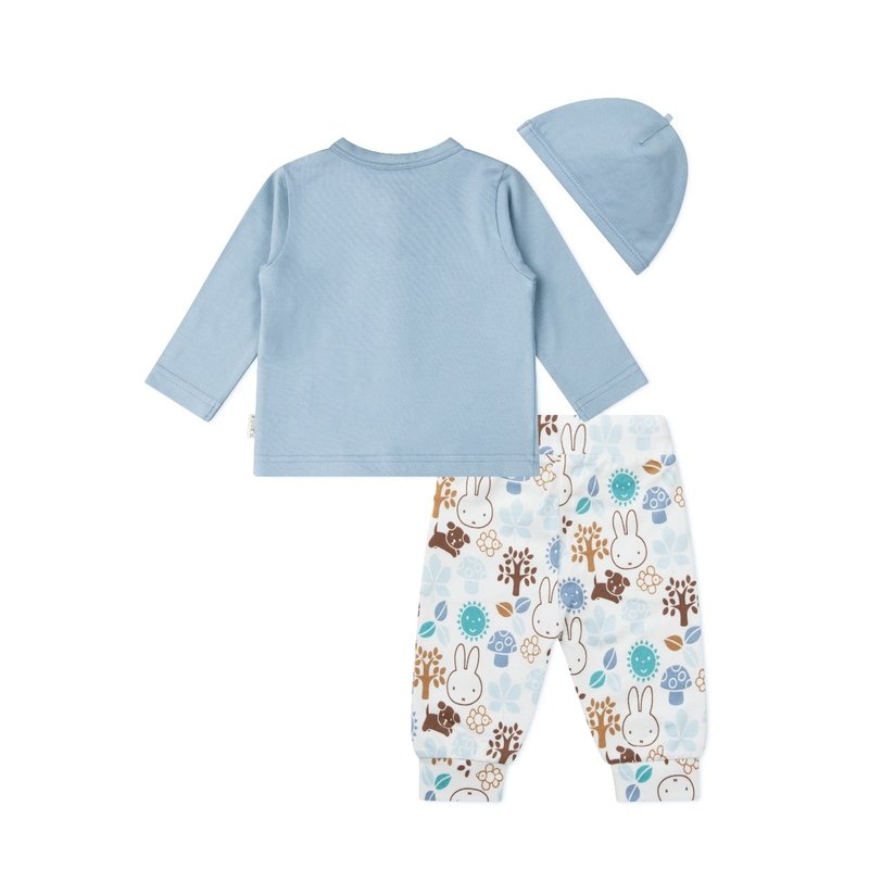 Set cardigan, pants and hat blue size 62-68 (2-6 months)