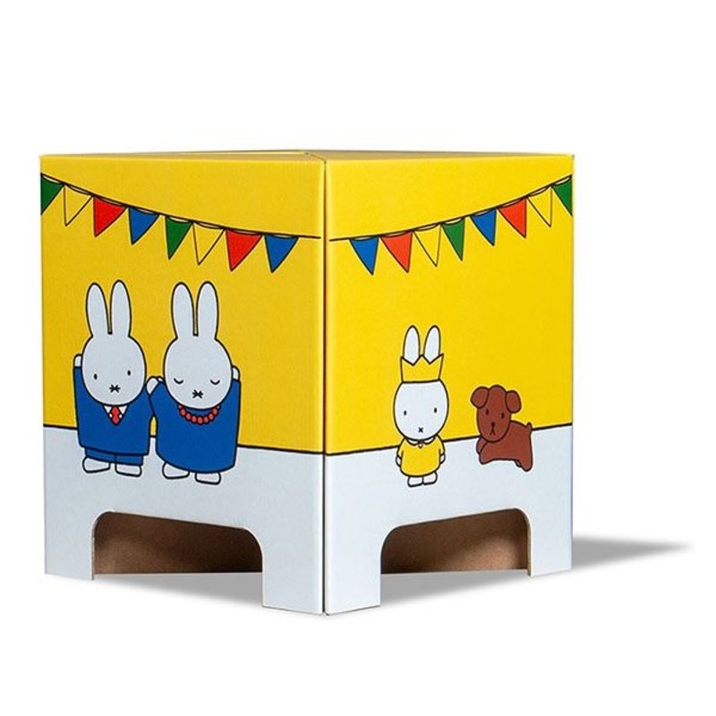 Stool Cardboard - Miffy - yellow party