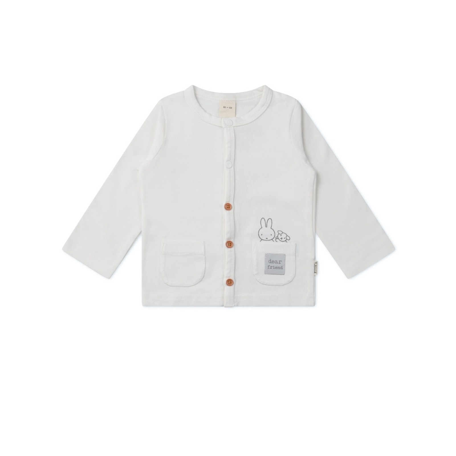 Cardigan long sleeve with pockets ivory size 62-68 (2-6 months)